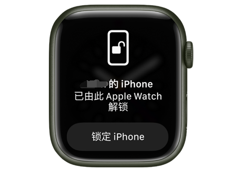 翠峦苹果手机维修分享用 AppleWatch 解锁配备面容 ID 的 iPhone方法 