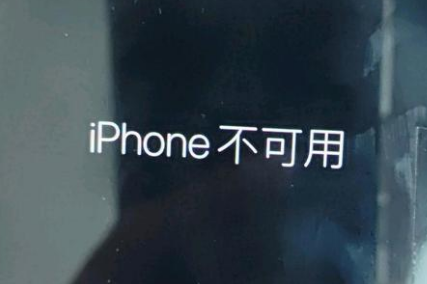 翠峦苹果服务网点分享锁屏界面显示“iPhone 不可用”如何解决 