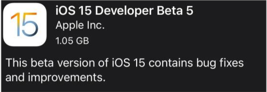 翠峦苹果手机维修分享如何升级到iOS15.0 beta5 