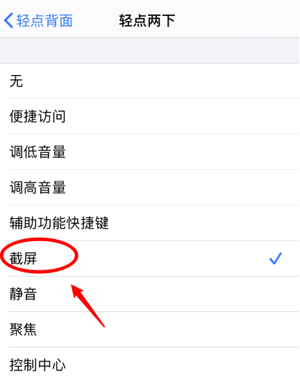 翠峦苹果手机维修分享iPhone12如何启用双击截屏 